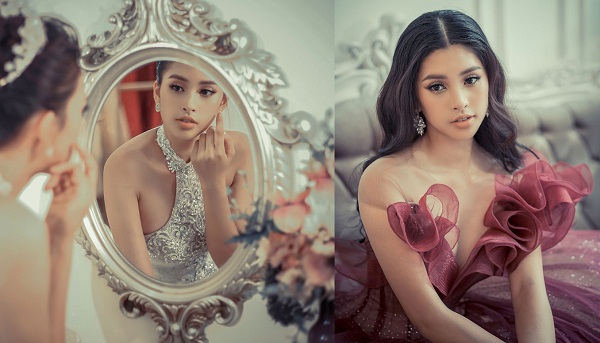 Hoa hậu Trần Tiểu Vy hóa công chúa xinh đẹp trong bộ đầm dạ hội khiến dân tình mê mẩn 0