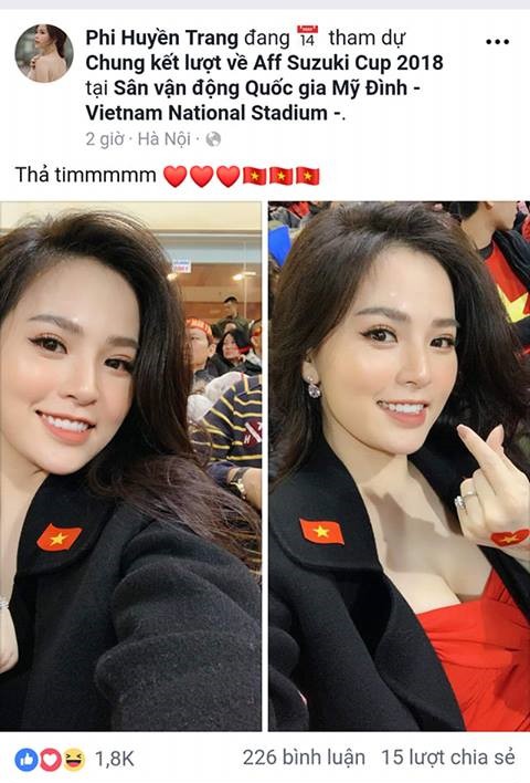 'Thánh nữ mì gõ' Phi Huyền Trang gây sốt vì quá xinh dù chỉ lên sóng 1s ở chung kết AFF Cup 1