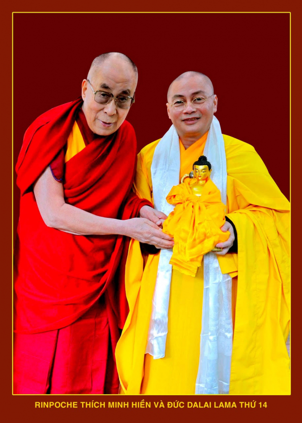 Thượng tọa Thích Minh Hiền gặp Ngài Dalai Lama và được tặng bức tượng Phật ý nghĩa 0