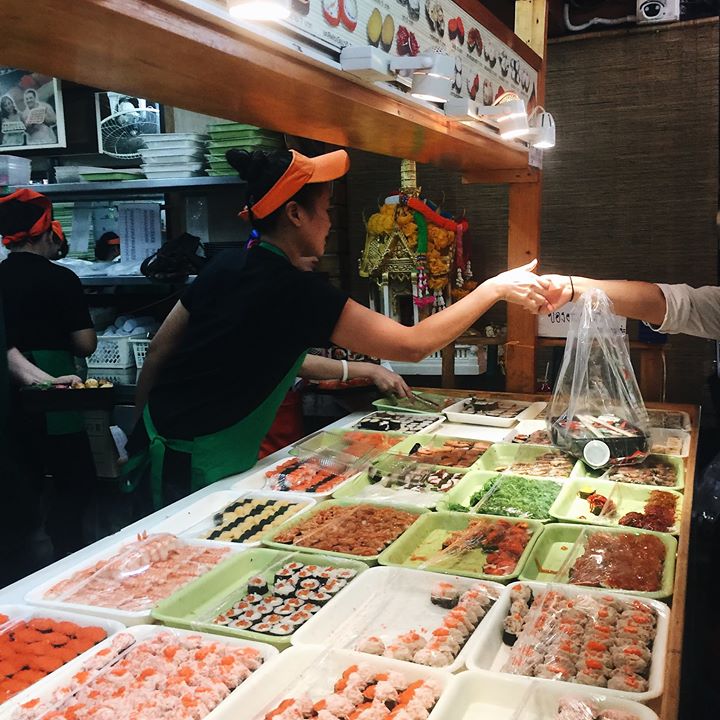 Hàng sushi nổi tiếng ở Wanglang.