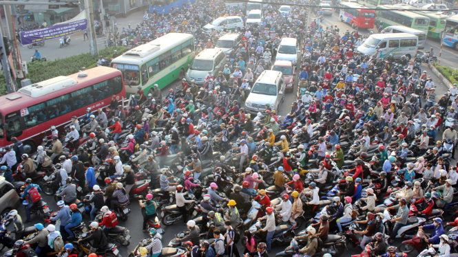 Mức tiêu thụ xe máy tại Việt Nam ngày càng tăng mạnh. Ảnh: internet