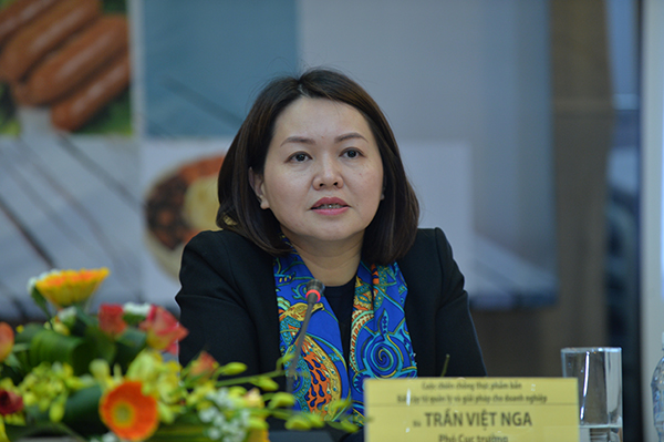 Bà Trần Việt Nga - Phó Cục trưởng Cục An toàn thực phẩm – Bộ Y tế