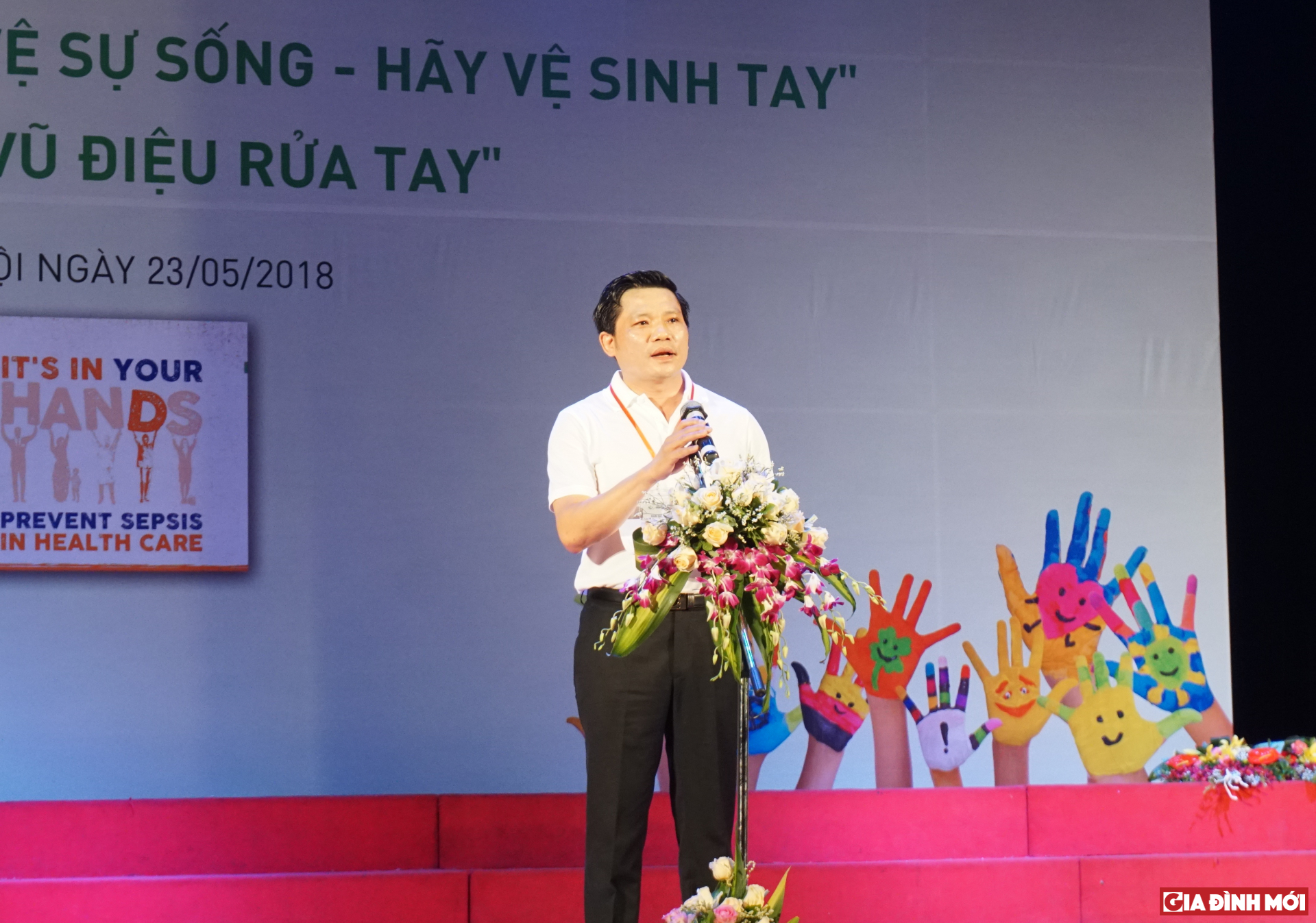 PGS. TS Nguyễn Duy Ánh - Giám đốc Bệnh viện Phụ sản Hà Nội phát động chương trình 