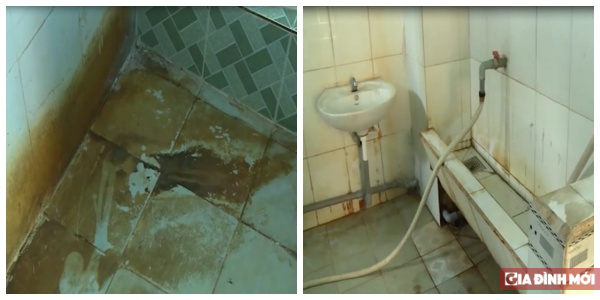  Hình ảnh xuống cấp, xập xệ của nhà vệ sinh học đường một trường tiểu học ngoại thành Hà Nội  