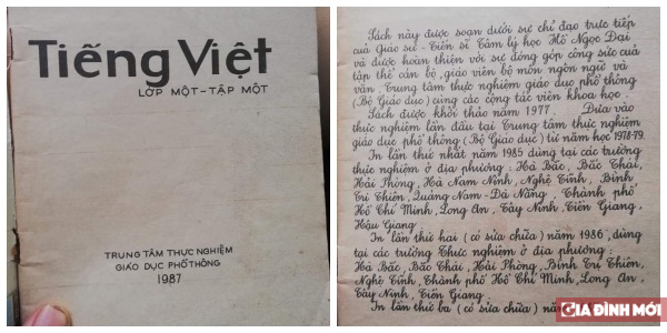   Cuốn sách Tiếng Việt của Trung Tâm thực nghiệm với phương pháp đọc 