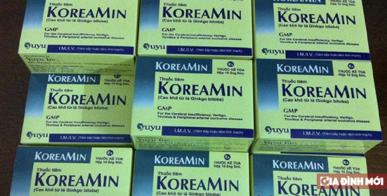   Thuốc koreamin vừa bị đình chỉ  