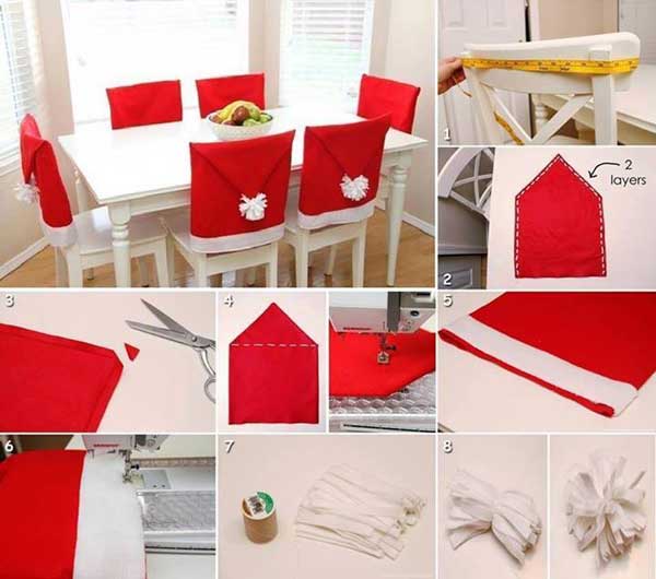 Một chút vải màu đỏ bạn có thể biến ngôi nhà của mình rực rỡ trong sắc màu Giáng sinh.