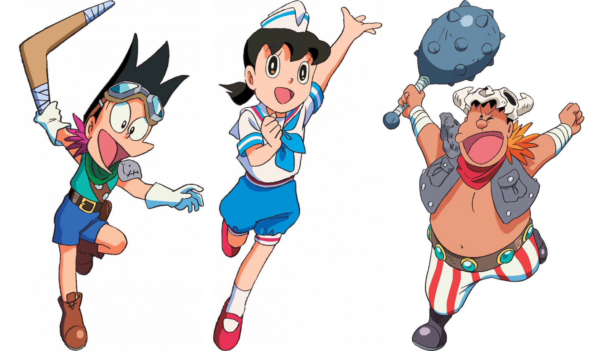 Tạo hình nhóm bạn Doraemon