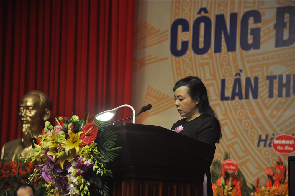Bộ trưởng Nguyễn Thị Kim Tiến phát biểu tại đại hội