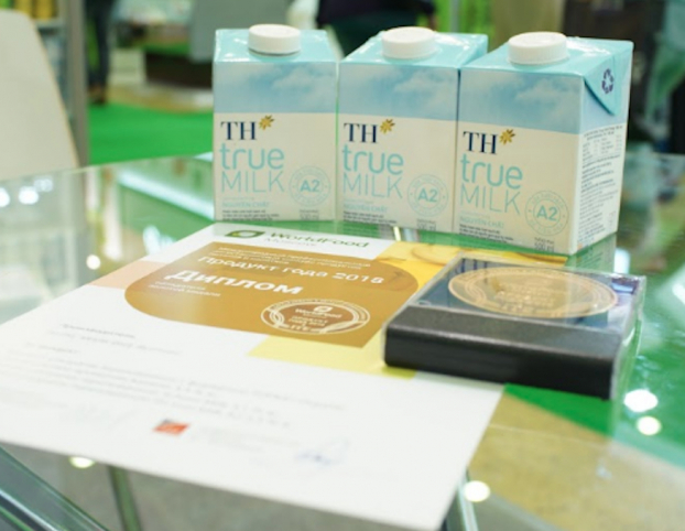   Sữa tươi tiệt trùng TH true MILK A2 lần đầu tiên được giới thiệu ra thế giới đã khẳng định chất lượng quốc tế và sự đón nhận của khách hàng đối với sản phẩm. Sản phẩm được trao giải Vàng.  