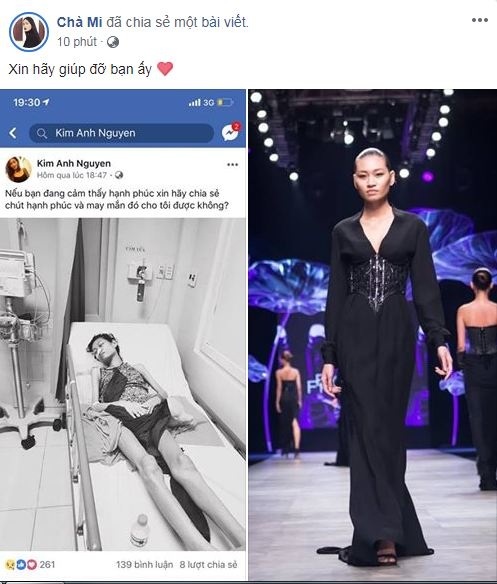   Người mẫu Kim Anh (được đánh giá là một người mẫu trẻ nhiều triển vọng của Việt Nam) khi phát hiện mình bị bệnh ung thư buồng trứng thì đã ở giai đoạn 3  