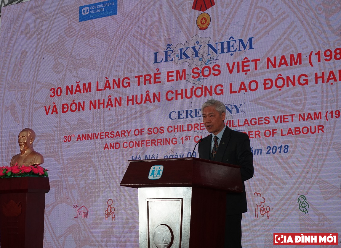 Ông Đỗ Tiến Dũng, Giám đốc Quốc gia Làng trẻ em SOS Việt Nam chia sẻ về những thành tự mà Làng trẻ em SOS Việt Nam đạt được trong 30 năm qua