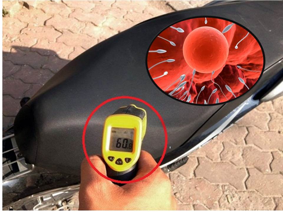 Nhiệt độ nóng rát của yên xe làm giảm số lượng và chất lượng tinh trùng