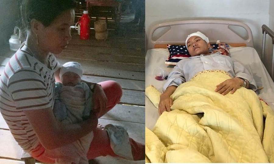 Dù trong tình trạng nguy kịch do xuất huyết não nhưng chị Lò Thị Lâm vẫn quyết liều mình sinh con