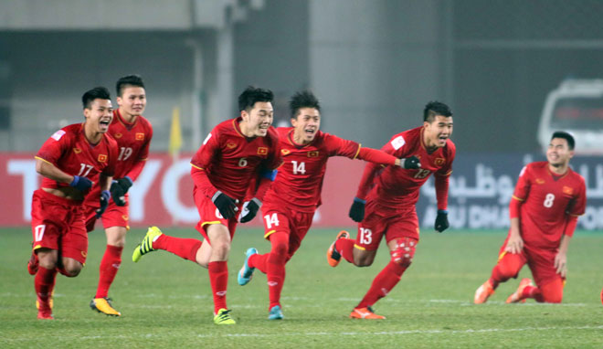 Tinh thần thi đấu của các cầu thủ Việt Nam tại Giải bóng đá U23 châu Á năm 2018 khiến nhiều trái tim người hâm mộ 