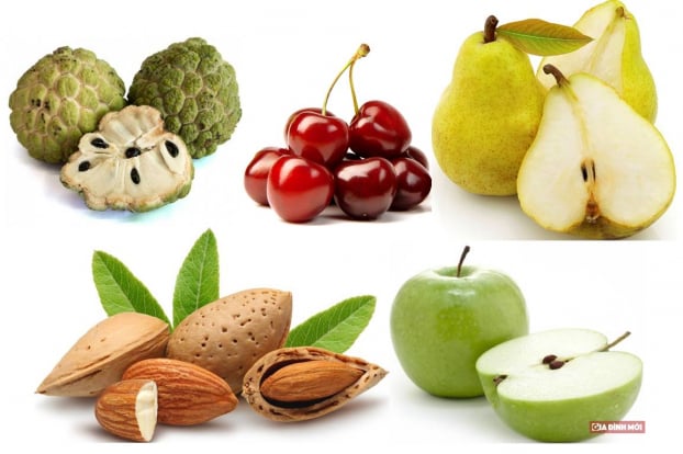   Hạt quả táo, lê, na, anh đào, hạnh nhân đều chứa các chất kịch độc gây nguy hại cho sức khỏe. Ảnh minh họa  