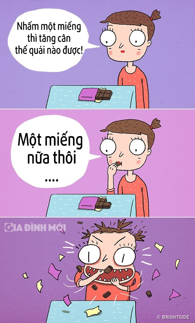 Chúng ta không bao giờ dừng lại ở 'một miếng thôi'...