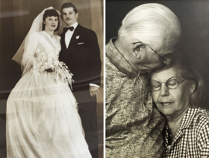   Họ đã bên nhau 69 năm sau đám cưới, và qua đời khi đang nắm tay nhau.  