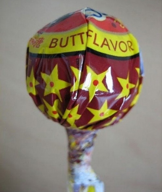 Từ vị bơ (Butter Flavor) chuyển thành 'vị mông' (Butt Flavor), có lẽ ít ai dám thử sức với loại kẹo này
