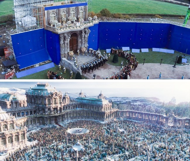 Khung cảnh quảng trường hàng ngàn người trong phim 'Lọ Lem' thực chất được khởi đầu thế này đây