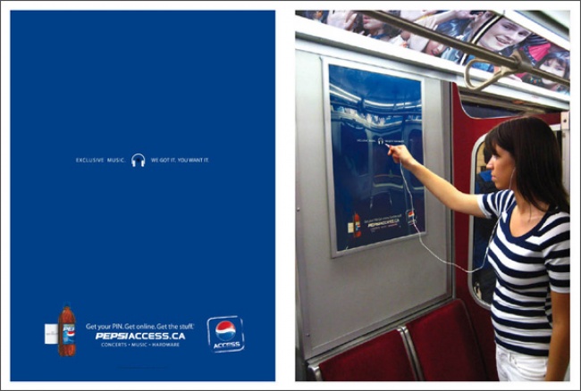 Quảng cáo của Pepsi đem đến âm nhạc thư giãn cho người đi tàu điện ngầm 
