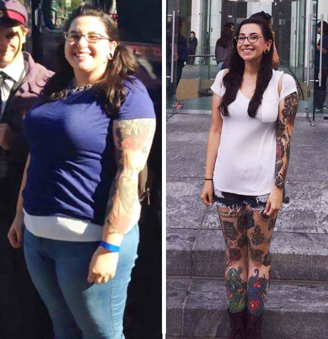 Cô gái này đã giảm từ 111kg xuống còn 63kg - một sự thay đổi ngoạn mục
