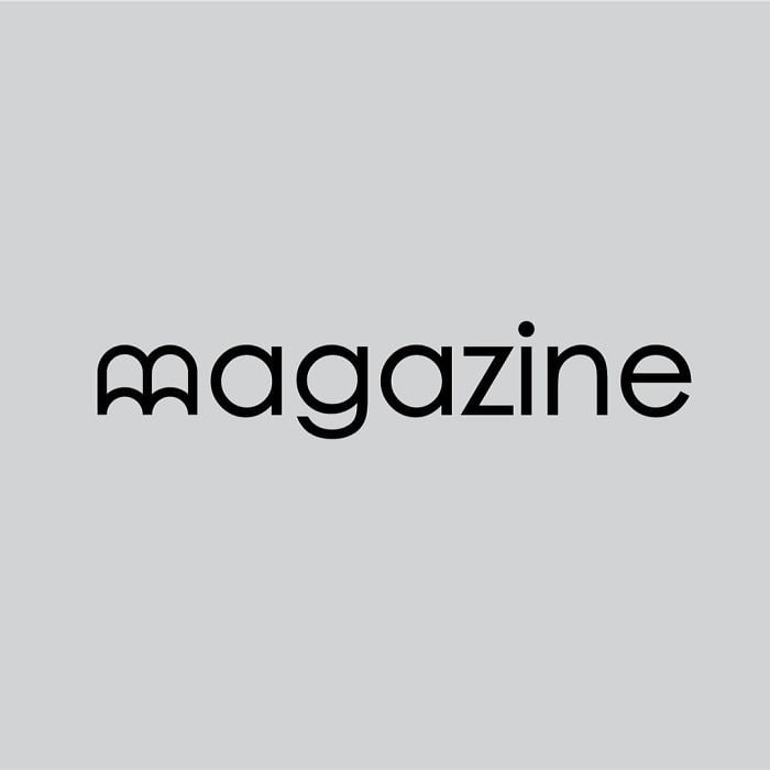 Logo cách điệu hình tờ tạp chí (magazine) 