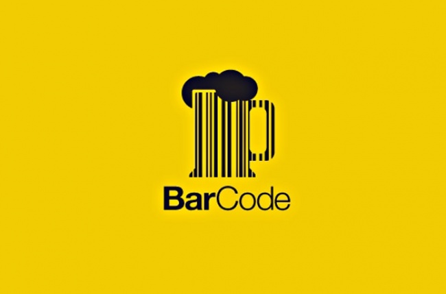 Barcode (mã vạch) kết hợp với hình ảnh đặc trưng của các quán bar