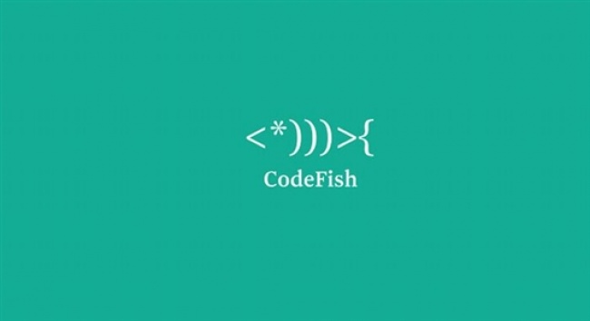 Chú cá được tạo thành từ những ký tự của dân lập trình (code)