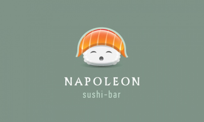 Quán sushi lấy tên Napoleon và logo đáng yêu không ngờ