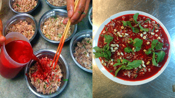 Cách đánh tiết canh lợn đơn giản, an toàn, đỏ tươi bắt mắt, đông như thạch