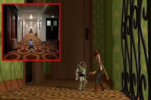 Trong phim Toy Story, tấm thảm trong hành lang của Sid chính là tấm thảm trong phim The Shining (Một phim kinh dị do Jack Nicholson thủ vai chính)