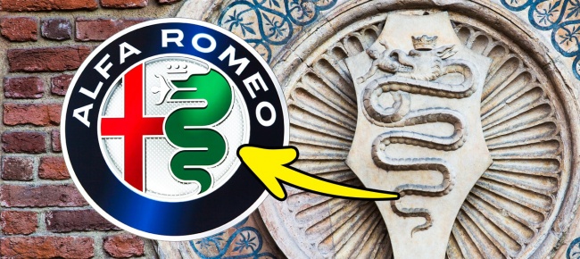 Logo Alfa Romeo có một ý nghĩa lịch sử rất sâu sắc: chữ thập đỏ xuất phát từ thành phố của Milan. Hình rắn màu xanh là biểu tượng của House of Visconti, nơi cai trị thành phố trong thế kỷ 14