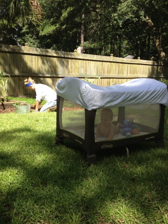 Bảo vệ trẻ khỏi ánh nắng và côn trùng
