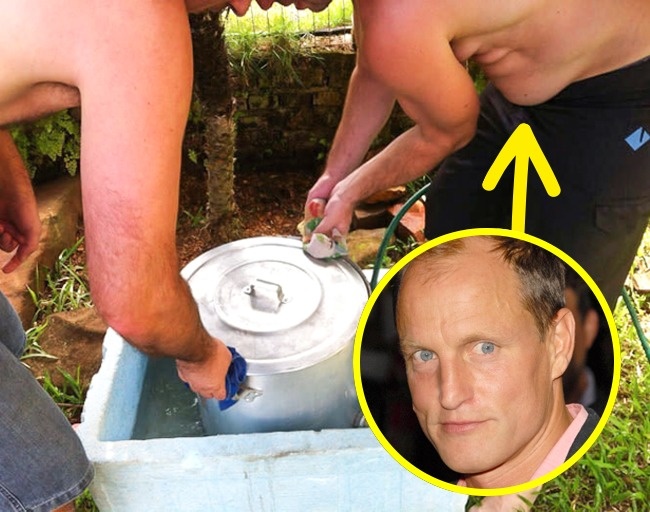 Bụng của anh chàng này cosplay khuôn mặt của Woody Harrelson