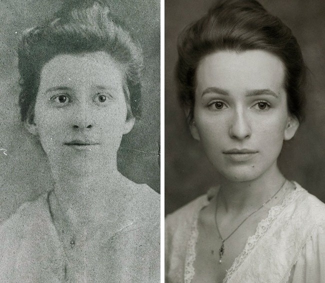   Bà cố của tôi vào năm 1918 và tôi  