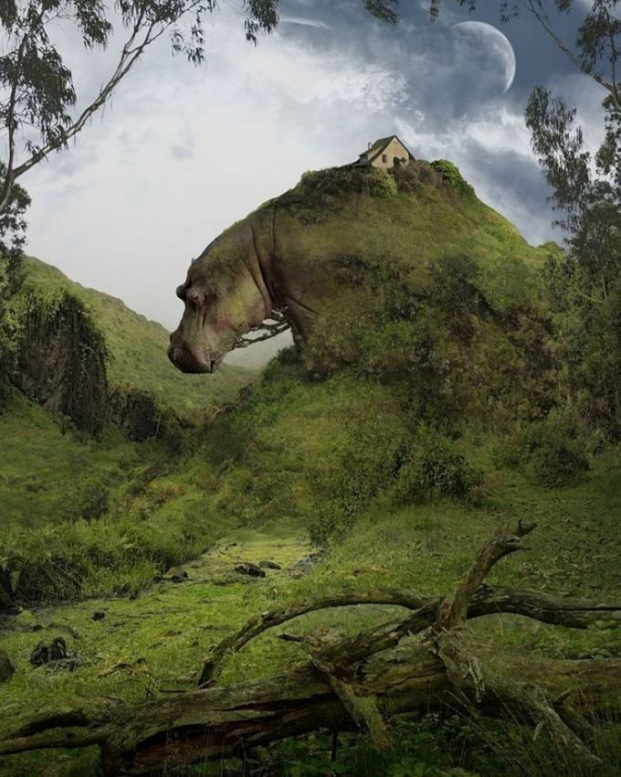 Nghệ sĩ tạo ra phong cảnh siêu thực, cân bằng giữa thiên nhiên và một không gian khác 11