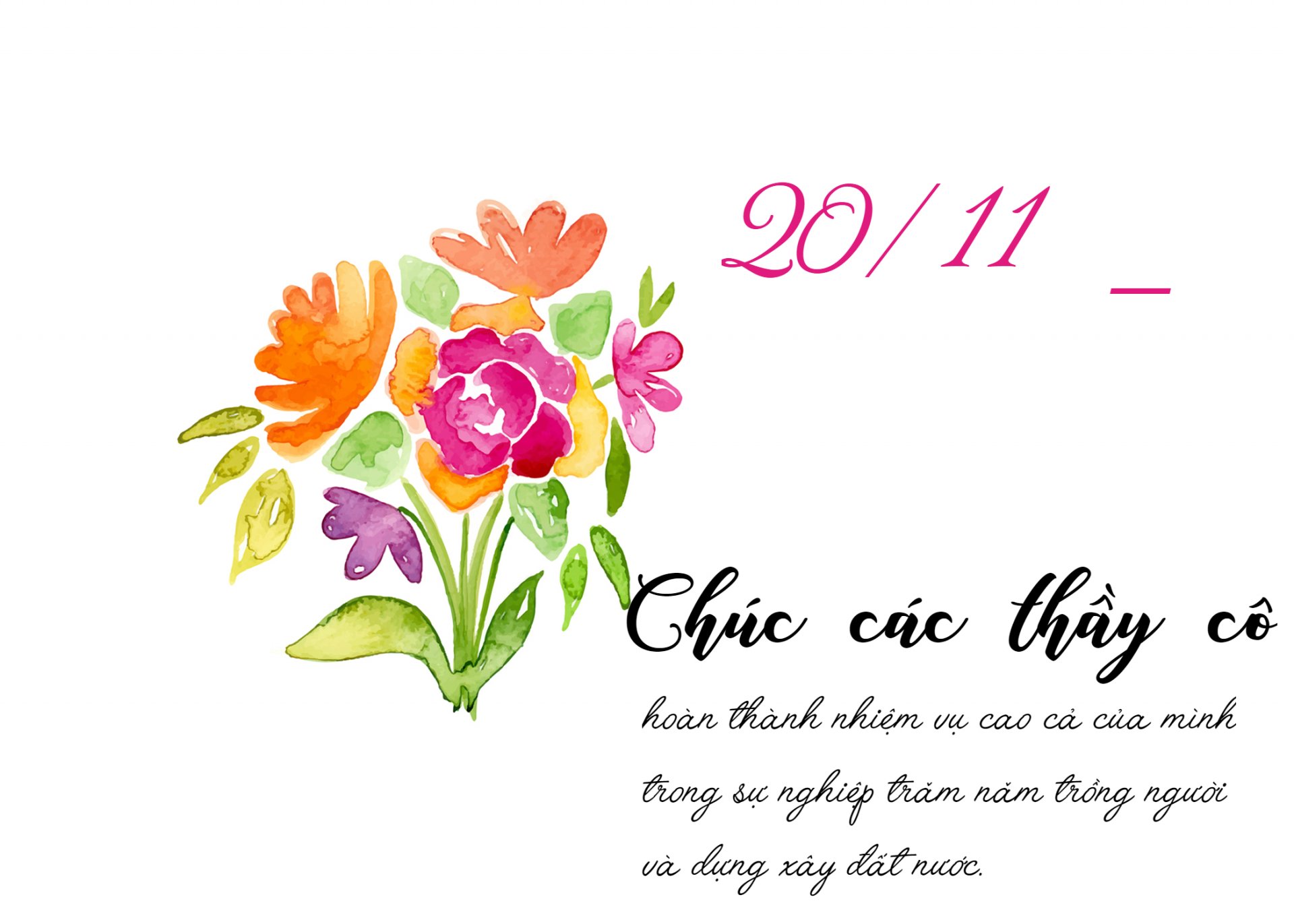 10 mẫu thiệp chúc mừng ngày Nhà giáo Việt Nam 20/11 đẹp và ý nghĩa