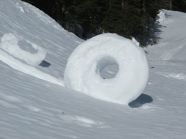Chiếc bánh vòng bằng tuyết