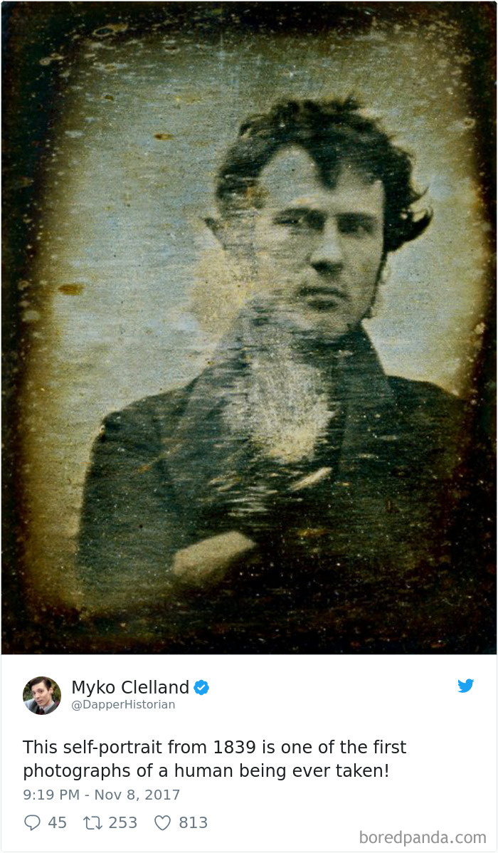 'Bức chân dung từ năm 1839 là một trong những bức ảnh chụp người đầu tiên!'