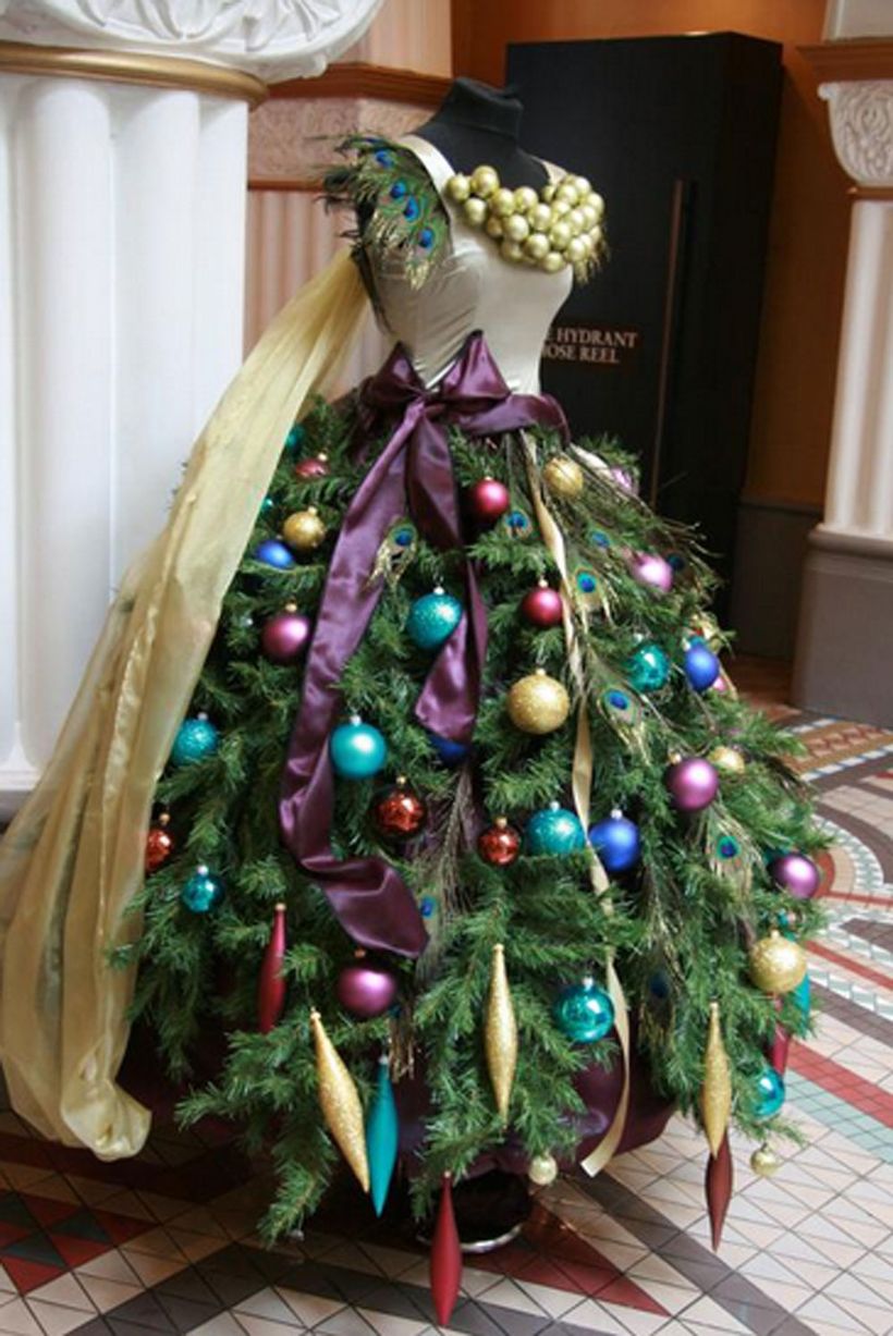 Cây Giáng sinh trên chiếc váy