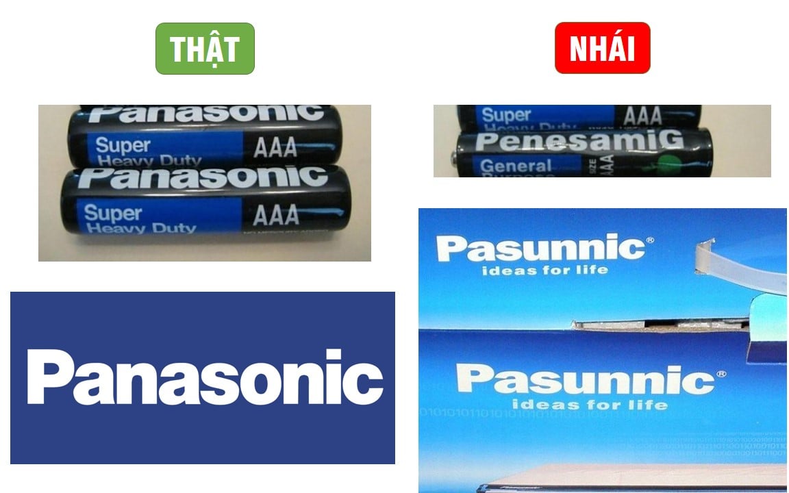 Thương hiệu Panasonic bị làm nhái