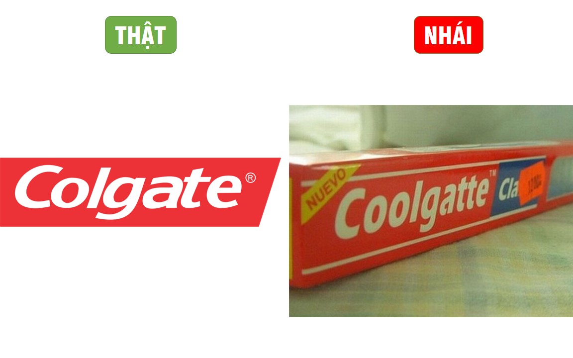 Kem đánh răng Coolgatte nhái theo thương hiệu Colgate