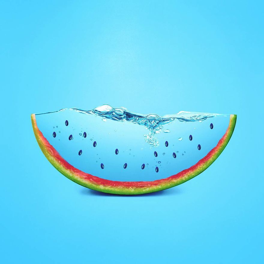 Dưa hấu (watermelon) là trái dưa đầy nước (water)