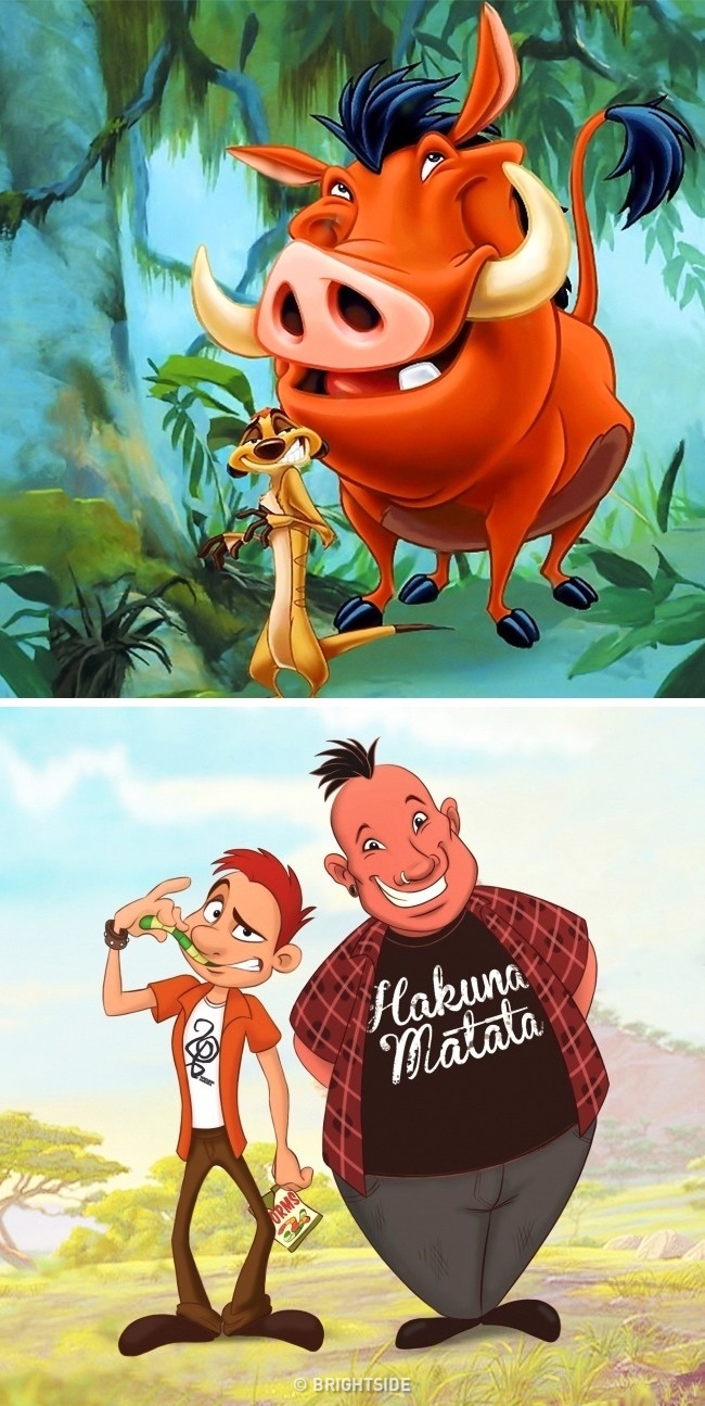 Timon và Pumbaa trong 'Vua sư tử'