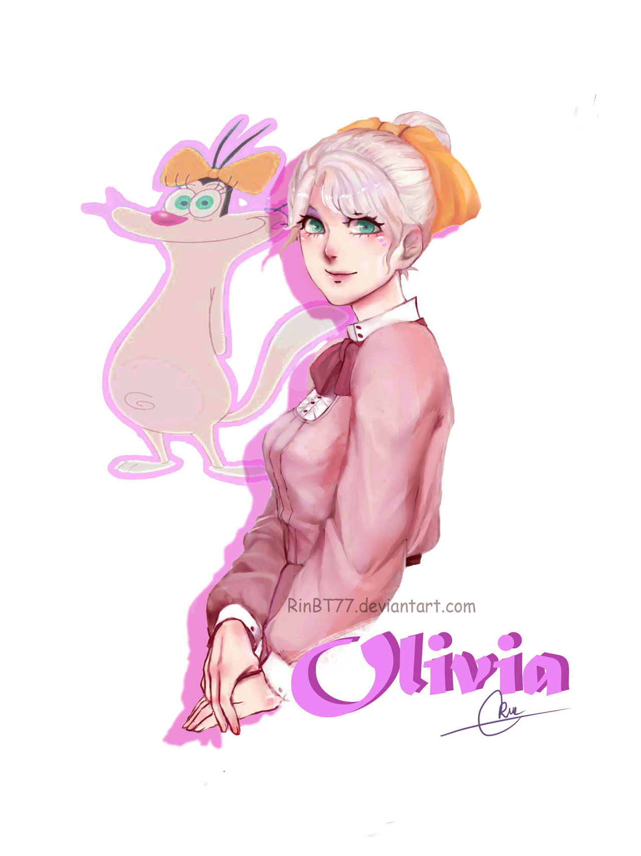 Mèo Olivia - hàng xóm và là người yêu của Oggy