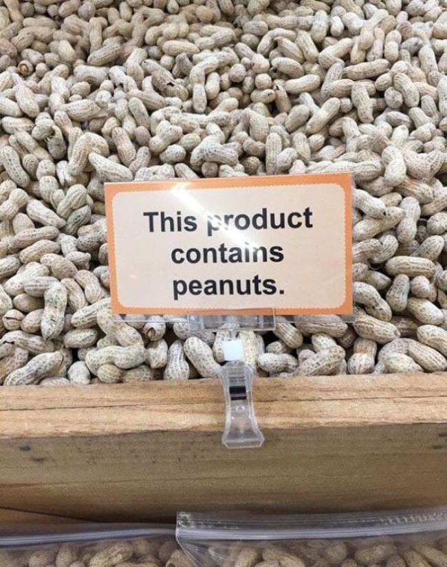 'Sản phẩm này có chứa đậu phộng'