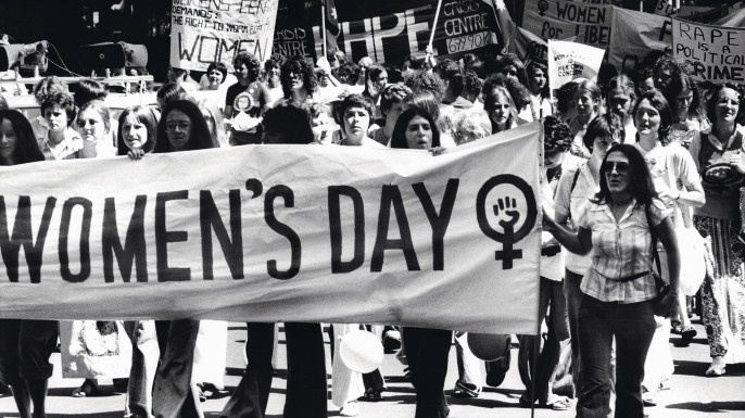   Biểu tình ngày Quốc tế Phụ nữ năm 1977 - Ảnh: Fairfax Media/Fairfax Media  