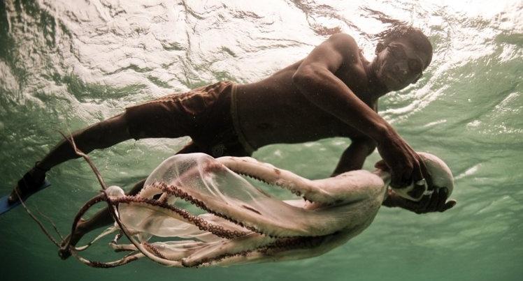 Người Bajau có thể lặn tự do rất sâu (Ảnh: James Morgan)