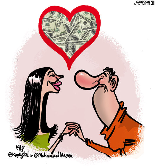 Khi tình yêu dựa trên cơ sở tiền bạc